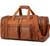 Vegan Leather Travel Duffel Weekender Bag Carry on Overnight Bag Sports Duffel bag For men and Women HB-21 (Brown) Vegan Leather Travel Duffel Weekender Bag Carry on Overnight Bag Sports Duffel bag For men and Women HB-21 (Brown)