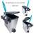 DuraScoop Cat Litter Scoop Caddy - Space-Saving, Wall-Mountable Litter Scoop Holder - Easy Hook Fitting for Pans – Metal Litter Scooper Holder Ensuring Stability