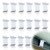 Wenfan 16 Pcs Table Rim Clips 1.24"x0.787" - 1 1/4" x 13/16"- Nylon Patio Table Clips for Glass and Acrylic Table Tops White Patio Furniture Clips - Help Support Tabletops in Rim