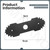 AMTHKNO 2-Pcs 9 inch Heavy-Duty Edger Blade for Ryobi Edger RY13050 RY13050A RY15518 RY40030 P2300, Replaces 638006008 638006007, 1" Center Hole - Quenched Steel