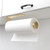theaoo Paper Towel Holder Under Cabinet, One-Hand Tear, Wall Mount, Black