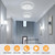 OOWOLF Flush Mount LED Ceiling Light Fixture, 2700K-6500K Super Bright 36W 3600LM 13.78 Inch Dimmable Warm/White Light Kitchen Light Modern Ceiling Lamp for Bedroom Bathroom, Chandeliers with Remote