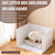 NiidodKatzi Cat Litter Box Enclosure Waterproof Splash Guard Extra Large, Light Weight Plastic Sheets with Cover Cable Tie Hammer Tape & Tape Measure 27.5L × 20.4W x 17.7H inch