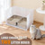 NiidodKatzi Cat Litter Box Enclosure Waterproof Splash Guard Extra Large, Light Weight Plastic Sheets with Cover Cable Tie Hammer Tape & Tape Measure 27.5L × 20.4W x 17.7H inch