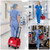 Gatycallaty Medical Bag Rolling Bag Trolley Duffel Nurses Emt Cna RN Empty for First Aid Responder Home Health Care Nursing Roll Duffle Bag Carry with Wheels Work Physicians Doctor (Red)