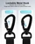 SUPBEE Anti-Theft Phone Tether, Retractable Phone Lanyard with Steel Cable, Locking Carabiner & Metal 360° Swivel Tab, Cellphone Strap for Travel, Hiking, Skiing, Fishing & Outdoor Adventures