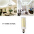 Lxcom Lighting Dimmable E11 LED Corn Bulb 10W Mini Ceramic Candelabra Bulbs 4000K Natural White (6 Pack)- 102 LEDs 2835 SMD 100W Equivalent T3/T4 JDE11 120V Lamp for Chandeliers Cabinet Lighting