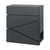 Lockable Wall Mount Mailbox with 2 Keys - Extra Large Capacity (14.6"x14.3"x4.2") Weatherproof Steel, Anti-Theft Lock & Newspaper Slot | Secure Key Drop Box (Gray)