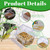 2 Pack Bird Feeders for Cage, No Mess Clear Hanging Parrot Food Bowl, Plastic Slot Food & Water Dispenser Bowl Set, Bird Cage Accessories for Hamsters,Pigeons,Parrot