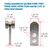 SIWOOD 2 Wheel Trolley Assembly Rollers (4 PCS)