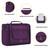 Buruis Extra Large Capacity Toiletry Bag for Women and Men, Hanging Toiletry Organizer Cosmetics Makeup Bag, Water-resistant Dopp Kit for Full Sized Toiletries, Travel Essentials (Purple) Buruis Extra Large Capacity Toiletry Bag for Women and Men, Hanging Toiletry Organizer Cosmetics Makeup Bag, Water-resistant Dopp Kit for Full Sized Toiletries, Travel Essentials (Purple)