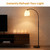 Vaguelly Horseshoe Lampshade 5 Pieces White Frosted Replacement Shades for Floor and Desk Lamps Multi-Head Lamp Shade Accessory 30X30X15 Inches Easy Installation for Living Room Bedroom Study