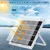 Solar Powered Exhaust Fan, 25W Solar Panel+8" High Speed Solar Powered Fans, Solar Exhaust Intake Fan Kit with Bracket, Anti-backflow Valve, Power Adapter, Vent Fan for Shed, Greenhouse, Attic