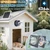 Solar Powered Exhaust Fan, 25W Solar Panel+8" High Speed Solar Powered Fans, Solar Exhaust Intake Fan Kit with Bracket, Anti-backflow Valve, Power Adapter, Vent Fan for Shed, Greenhouse, Attic