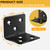 80Pcs 1.2”x1.2”Stainless Steel Black Brackets 1.5”Wide Small Angle Bracket
