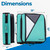 Case-it School Zipper Binder | 2" O-Rings | 400-Sheet | LT-007 Spearmint