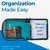 Case-it School Zipper Binder | 2" O-Rings | 400-Sheet | LT-007 Spearmint