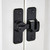 Black 90/180 Degree Flip Latch,Zinc Alloy Barn Door Latch
