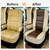 Dulepax RV Seat Covers for Captains Chairs, 2 Pack Motorhome Seat Protectors with Armrest Covers, Breathable PU Leather Seat Chair Cover for Class A Camper Van Trailer