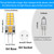 NQWKMZMDJ 10 Pack G4 LED Bulb 12V UL Listed 2.5W Equivalent 30W T3 Bi-Pin Base 3000K Warm White G4 Light Bulbs 300 Lumens 360°Beam Angle for Chandelier, Table lamp, Outdoor Landscape Lighting