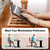 RAVEGO Laptop Stand, Foldable Wooden Laptop Riser Adjustable Computer MacBook Stand for Desk Portable Universal Notebook Laptop Holder with Multiple Angles for Laptops Up to 15.6 inches (Beech)