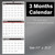 Calendar 2026-2028 - 3 Month Wall Calendar Vertical(Folded in a Month)