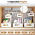 2-Pack Under Sink Storage Organizer, Large 2-Tier Elegant Mesh Pull Out Shelf for Kitchen and Bathroom Cabinet Organization, L-Shaped and Adjustable Height Design for Maximum Space Efficiency-White