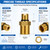 Jingzan 2 Pack 7106686 Outlet Connector, G3/8 BSPP to M22-14mm
