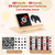 Tummy Time Play Set - Montessori Baby Safe Mirror Toy and Card Display Stand with High Contrast Black and White Cards, Adjustable Angle Large Baby Mirror and Double-Sided Design for 0-6M Newborns