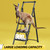 KINGRACK Step Ladder 4 Step Folding, 900lbs 4 Step Ladder with Anti-Slip Wide Pedal and Handrails, Lightwight Household Ladder, Pass 900LBS Testing, for Your Kitchen, Pantry, Closets, Office Use