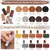 46PCS Wood Furniture Repair Kit, Furniture Touch Up Markers with Wood Fillers, Putty & Beeswax for Scratches, Cracks, Holes, Floors, Tables, Cabinets & Doors