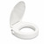 Raised Toilet Seat with Bidet for Seniors, 3" Height, Heavy Duty Slow Close Elevated Toilet Seat with Never Loosen Hinges, Fits Most Round Toilets, No Electric Cold Water Only (Round 16.5'')