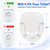 Raised Toilet Seat with Bidet for Seniors, 3" Height, Heavy Duty Slow Close Elevated Toilet Seat with Never Loosen Hinges, Fits Most Round Toilets, No Electric Cold Water Only (Round 16.5'')