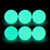 6PCS Glow in The Dark Lacrosse Ball, 8" Hockey Ball for Night Practice