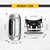 BSAMZO Chrome Exterior Rear with Rod Clips Tailgate Door Handle and Bezel Lock Set Replacement for 1999-2007 Chevy Silverado GMC Sierra 1500 2500 3500 Replaces# 15997911
