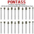 PONTASS 40PCS 46Grit Diamond Grinder Bit Compatible with Dremel Rotary Tool