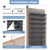 TAHAVICE 30 Pair Over the Door Shoe Organizer, Hanging Closet Shoe Storage