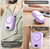 Portable Neck Fan, Mini Small Personal Handheld Fan USB Rechargeable 3 Speed for Girls Boys Woman Eyelash Travel Home Office Outdoor (purple)