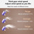 Portable Neck Fan, Mini Small Personal Handheld Fan USB Rechargeable 3 Speed for Girls Boys Woman Eyelash Travel Home Office Outdoor (purple)