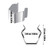 Sankoly Screen Door Installer Clips 20 Pieces Window Screen Installer Clips Screen Repair Clips for Patio and Garage