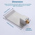 HAMOLER High Flow Bathroom Bathtub Tub Spout 1/2" NPT Connector Wall Mount Roman Waterfall Tub Spout Wall Mount Tub Filler Faucet Sprayer Waterfall Sink Spouts, Brushed Nickel