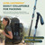 KINGGEAR Hiking Poles 9.7oz 7075 Aluminum Adjustable 2-Pack