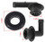 4854265 Crankcase Vent Tube Breather Hose & PCV Valve Elbows Grommet Kit Compatible with Jeep Wrangler Grand Cherokee 1997-2004 Cherokee 1997-1998