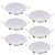 Homdec 12V LED Puck Light, 6 Packs 3inch Recessed Mount Ceiling Dome Light, 4000K Cool White Soft Light Under Cabinet Light, 12V Interior Light for RV, Camper, Caravan, Boat, Motorhome