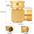 UNWAVER 90 Degree Garden Hose Swivel Elbow Connector,3/4" GHT Brass Elbow