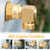 UNWAVER 90 Degree Garden Hose Swivel Elbow Connector,3/4" GHT Brass Elbow