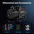 Hurmovae 100W Pond Pump for Outdoor Ponds, 700-1800 GPH Adjustable Flow