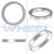 WHEEL CONNECT Hub Centric Rings, 87.1 to 78.1, Set of 4,Aluminium Alloy Hubrings,O.D:87.1mm I.D 78.1mm. A