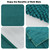 Icegrey Bathroom Accessories Set, 25PCS Bathroom Set with Shower Curtain Set and Rugs, Trash Can, Toothbrush Holder, Soap Dispenser, Soap Dish, Toilet Brush, Trash Can and Towel, Dark Green