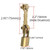Chinflly Retro Heavy Duty Padlock, Brass Gold Door Lock with Hasp and Keys